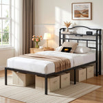Single Bed Frame Charging Station USB Ports | HomeAndLiving