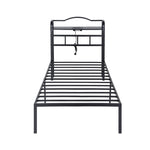 Single Bed Frame Charging Station USB Ports | HomeAndLiving