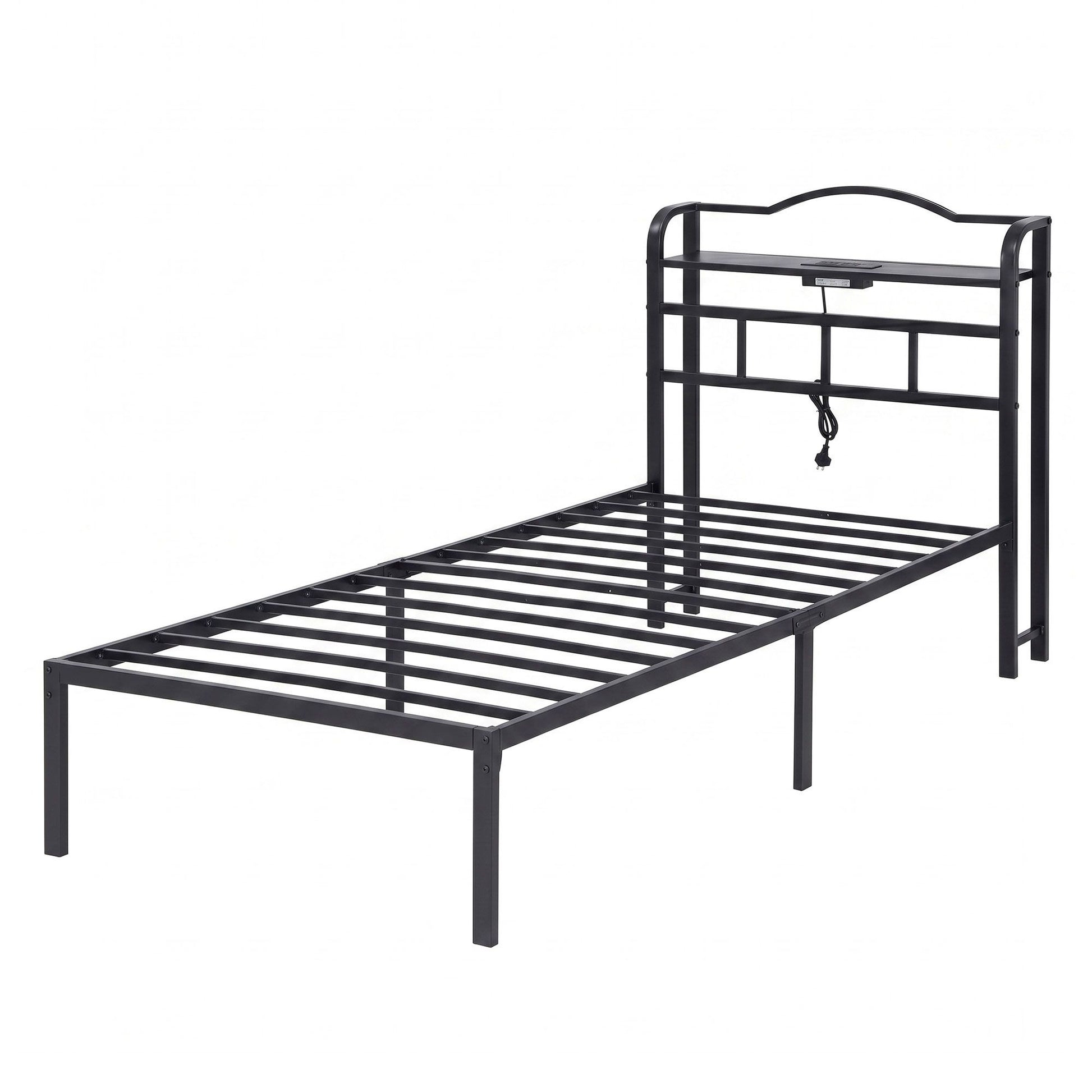 Single Bed Frame Charging Station USB Ports | HomeAndLiving - 7