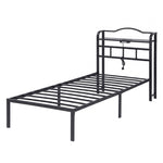 Single Bed Frame Charging Station USB Ports | HomeAndLiving