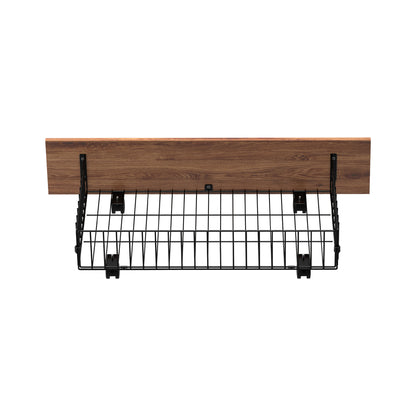 2x Bed Frame Storage Drawers with Wheels Metal Brown