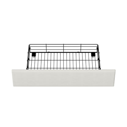 Bed Frame With Trundle Storage Metal Drawers White 2&4 Draws