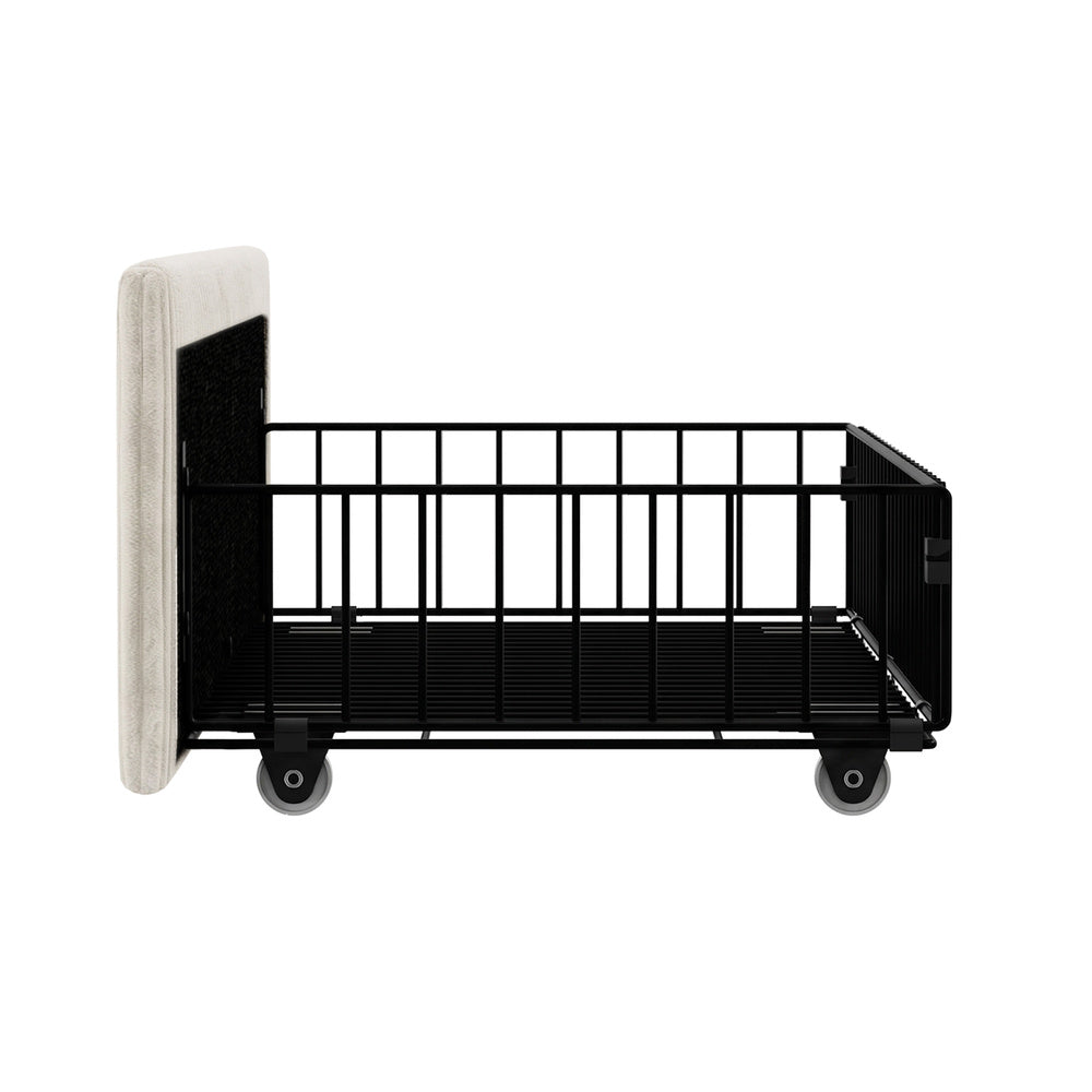 Storage Drawers With Wheels Beige 75x35x11cm