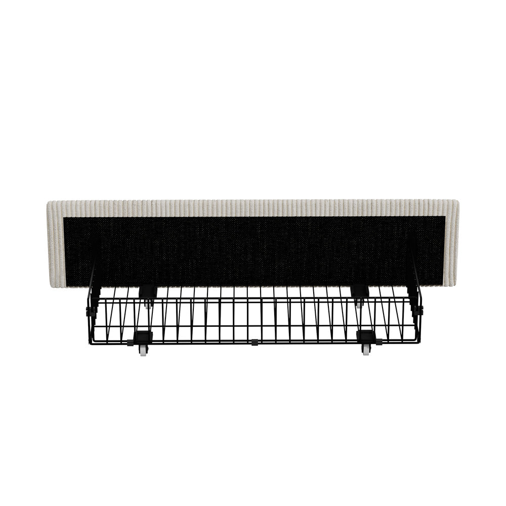 Storage Drawers With Wheels Beige 75x35x11cm