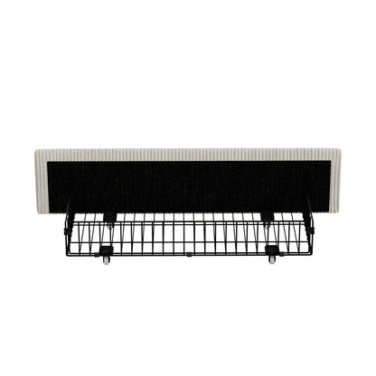 Storage Drawers With Wheels Beige 75x35x11cm