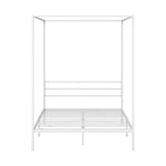 Metal Canopy Bed Frame Double/Queen/Single Size White
