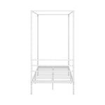 Metal Canopy Bed Frame Double/Queen/Single Size White