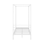 Metal Canopy Bed Frame Double/Queen/Single Size White