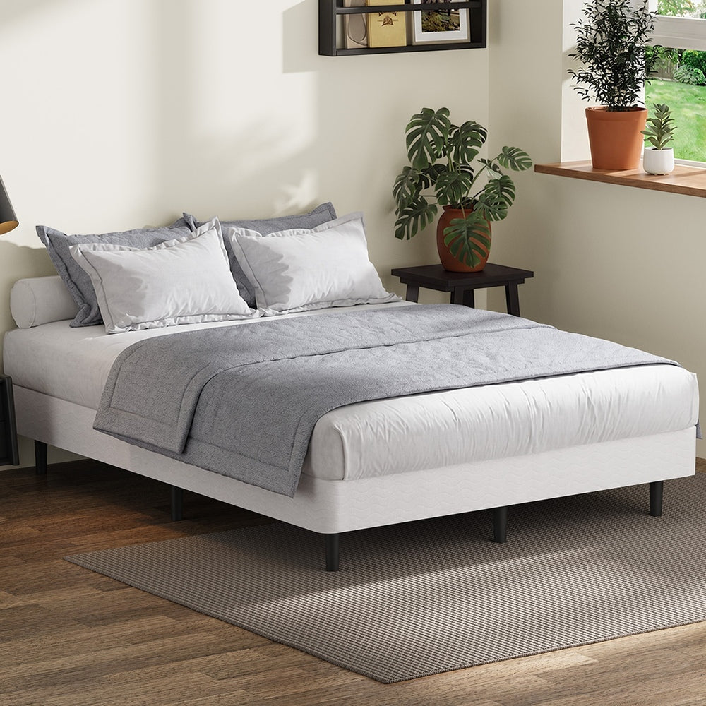 Metal Bed Base Fabric Cover 191x137x34cm