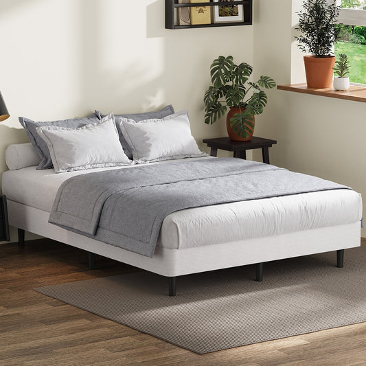 Metal Bed Base Fabric Cover 191x137x34cm