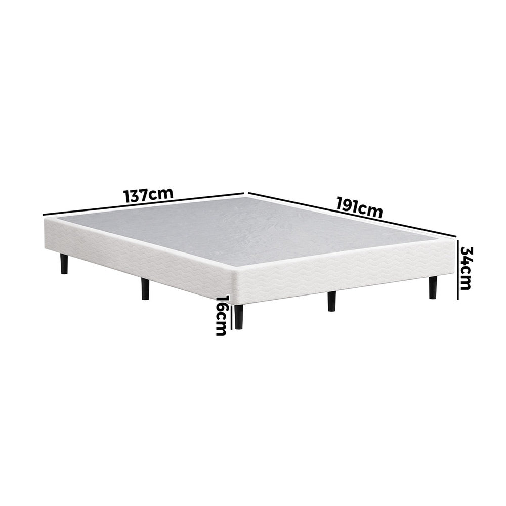 Metal Bed Base Fabric Cover 191x137x34cm