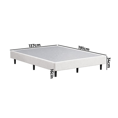 Metal Bed Base Fabric Cover 191x137x34cm