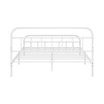 Bed Frame Metal Double Size Bed Platform White