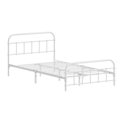 Bed Frame Metal King Single Bed Platform White