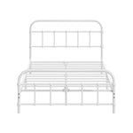 Bed Frame Metal King Single Bed Platform White