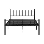 Bed Frame Double Size Metal Base Platform Black COMA