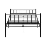 Bed Frame Double Size Metal Base Platform Black COMA