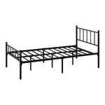 Bed Frame King Single Platform with Black Metal Base for Bedroom Furniture
