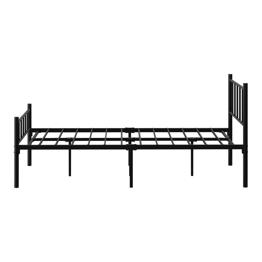 Bed Frame King Single Platform with Black Metal Base for Bedroom Furniture