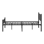 Bed Frame King Single Platform with Black Metal Base for Bedroom Furniture
