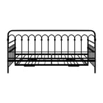 Trundle Bed Frame Daybed Single Size Base Metal Black