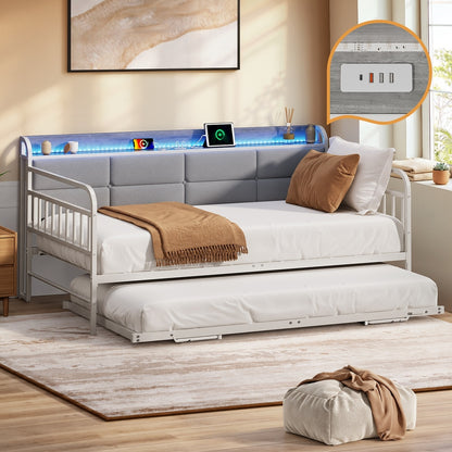 Daybed Frame Single LED 193.5x107x90.5cm