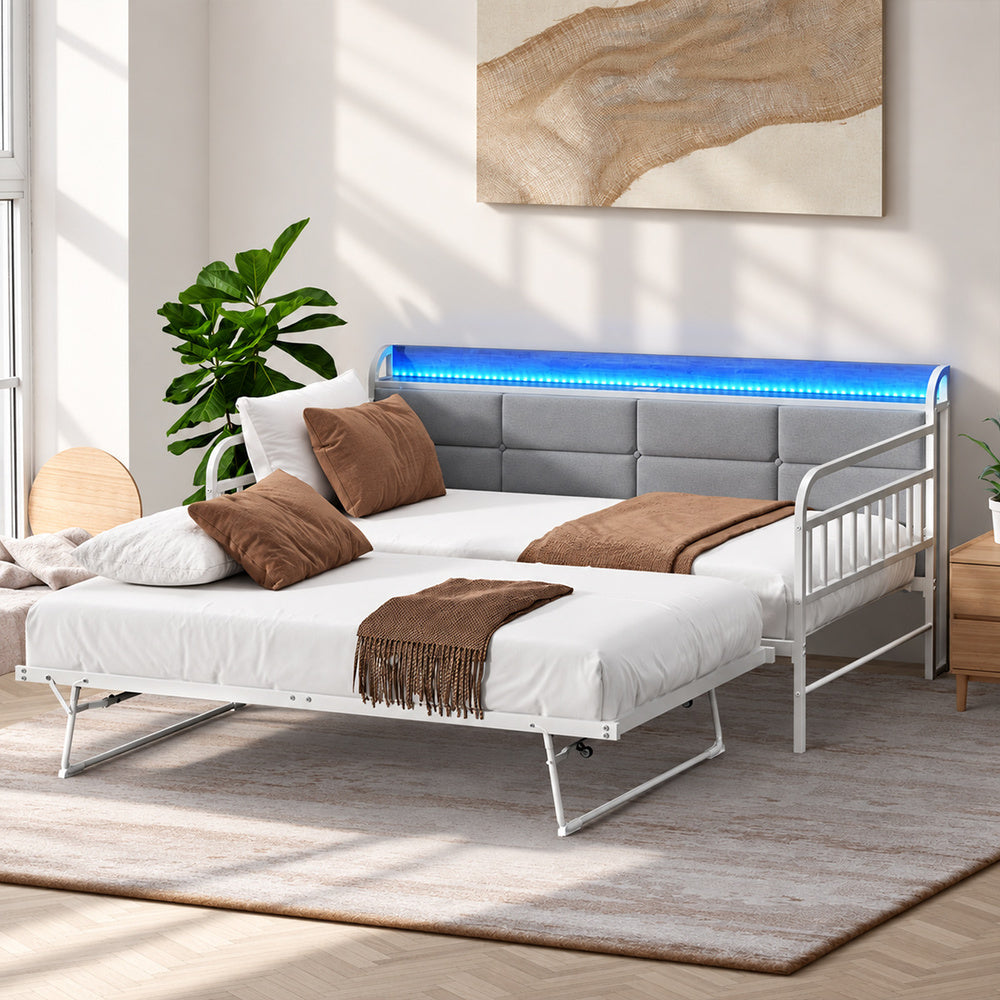 Daybed Frame Single LED 193.5x107x90.5cm