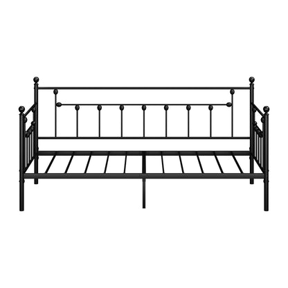 Metal Daybed Frame Single Size Steel Slat Sofa Bed