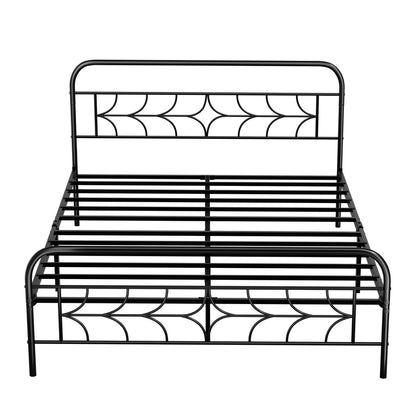 Metal Double Bed Frame Vintage Style 194.5x139x97cm