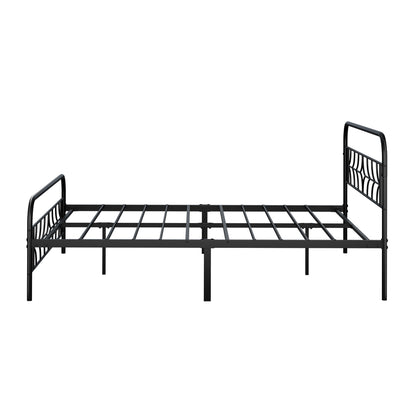 Metal Double Bed Frame Vintage Style 194.5x139x97cm