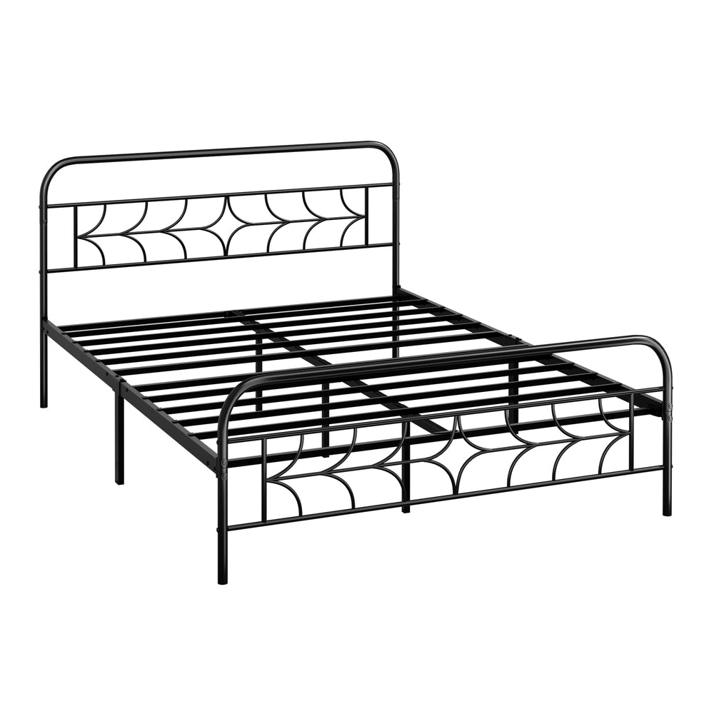 Metal Queen Bed Frame Vintage 209.5x154x97cm