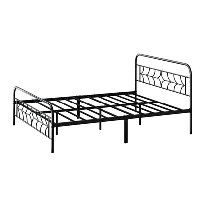 Metal Queen Bed Frame Vintage 209.5x154x97cm