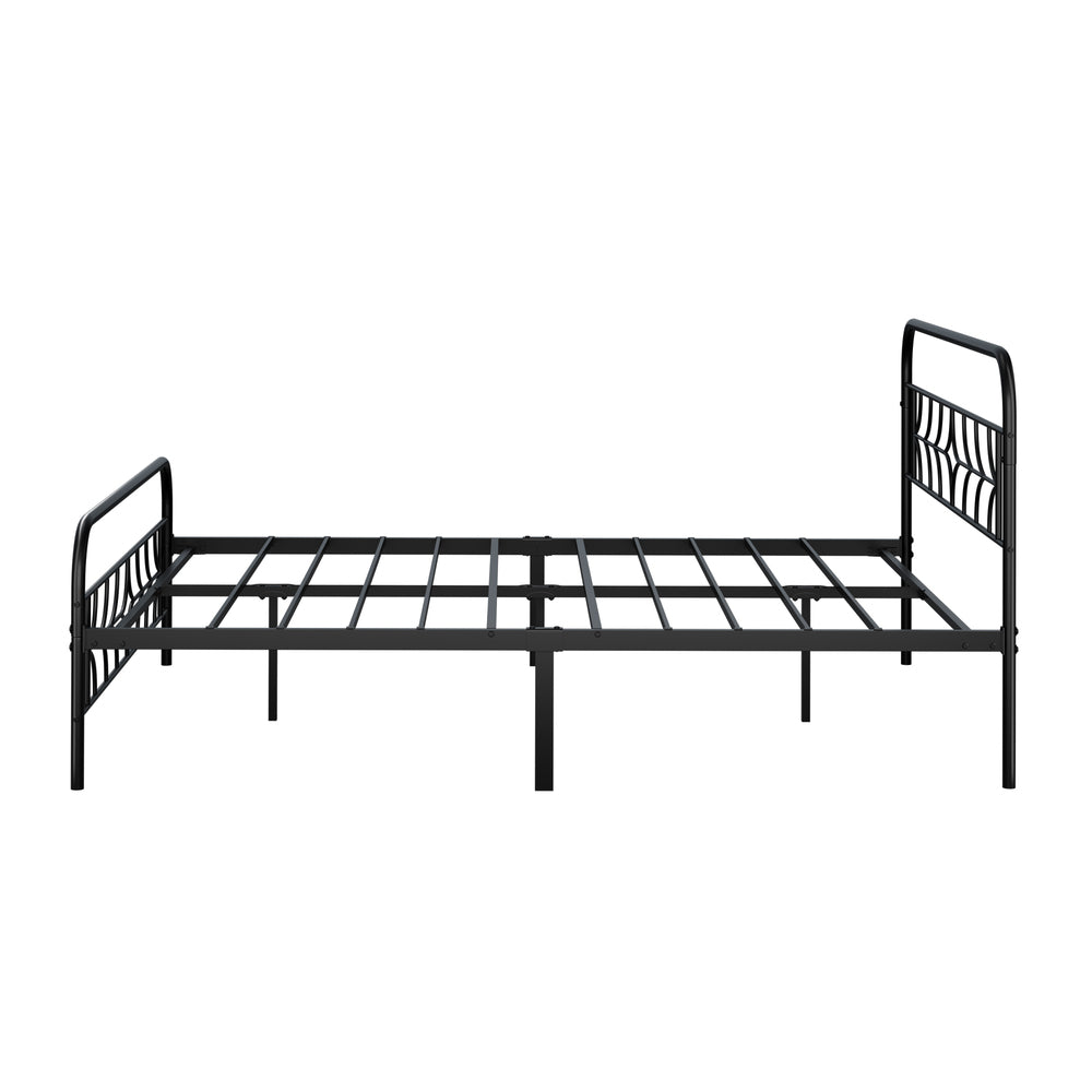 Metal Queen Bed Frame Vintage 209.5x154x97cm