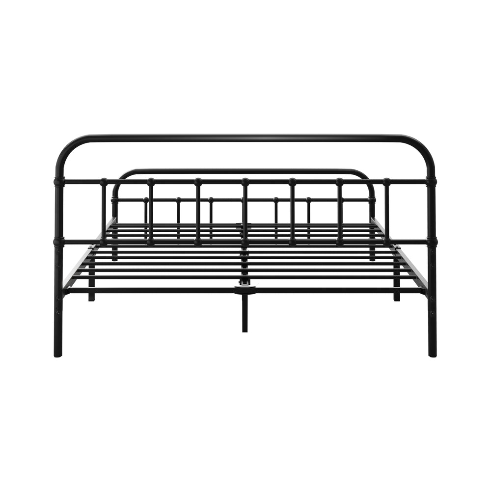 Double Metal Bed Frame Vintage Black 300kg | HomeAndLiving
