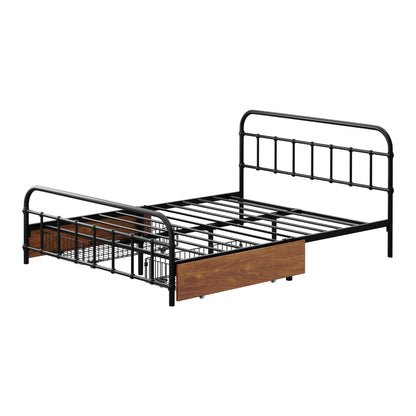 Metal Bed Frame Double Size 194x139x83cm