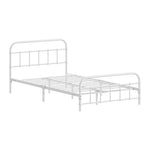 King Single Metal Bed Frame White Platform | HomeAndLiving