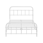 King Single Metal Bed Frame White Platform | HomeAndLiving