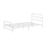King Single Metal Bed Frame White Platform | HomeAndLiving