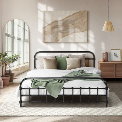 Metal Bed Frame Queen Size Bed Base Platform