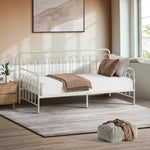 Single Daybed Frame Metal Sofa Bed Steel Slat | HomeAndLivin