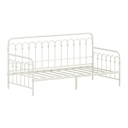 Single Daybed Frame Metal Sofa Bed Steel Slat | HomeAndLivin