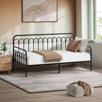 Single Metal Daybed Sofa Bed Steel Slat | HomeAndLiving