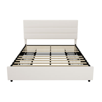 Queen Bed Frame Storage Drawers 212x158x100cm