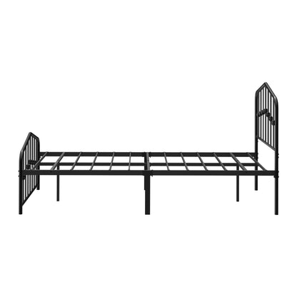 Metal Bed Frame King Single Black 209.5x108x104.5cm