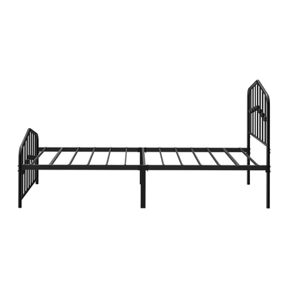 Metal Bed Frame Black 196.5x93x104.5cm