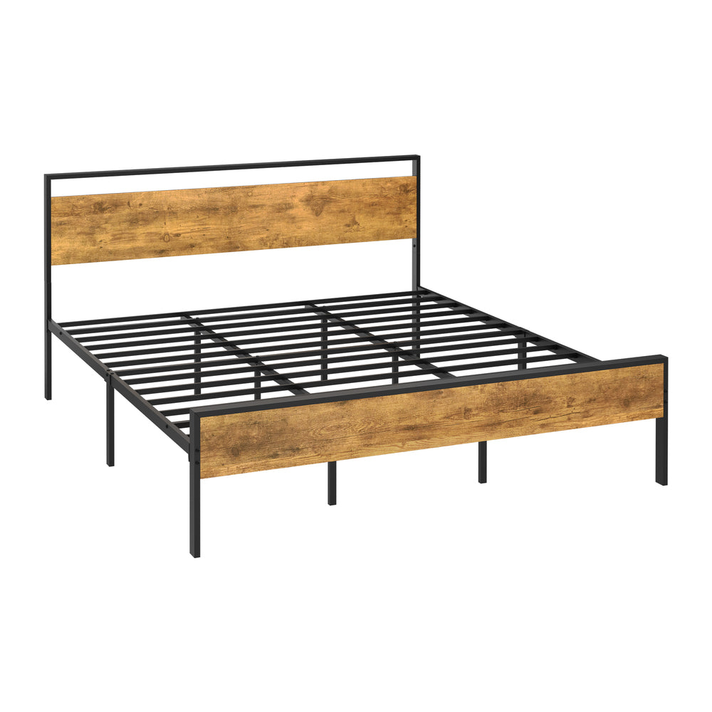 Metal Bed Frame Natural King 213x183x99.5cm