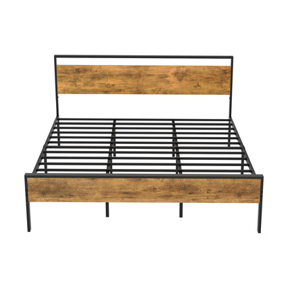 Metal Bed Frame Natural King 213x183x99.5cm