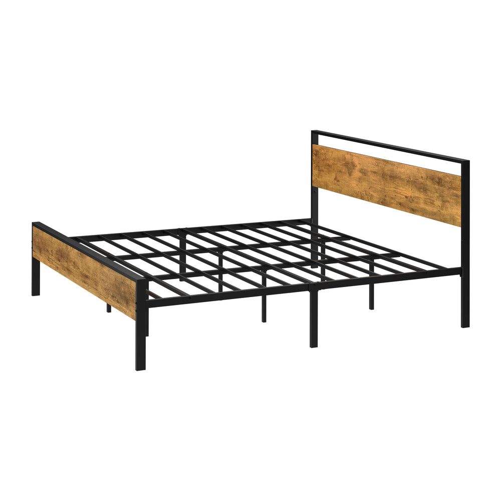Metal Bed Frame Natural King 213x183x99.5cm