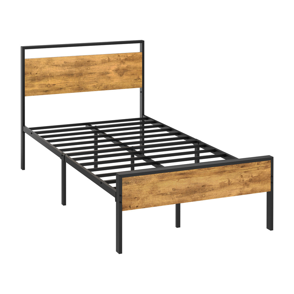 Metal Bed Frame Natural King Single 213x107x99.5cm