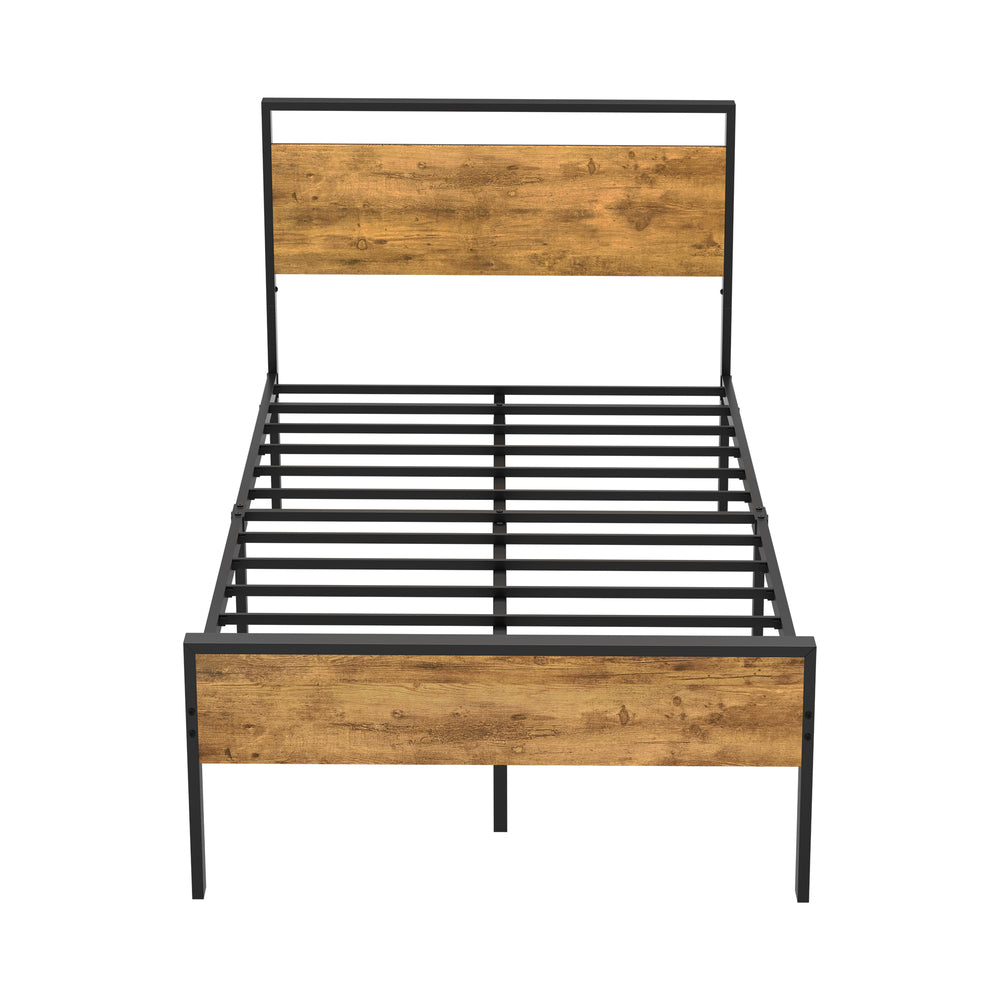 Metal Bed Frame Natural King Single 213x107x99.5cm